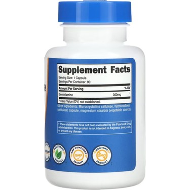 Nutricost Benfotiamine 300 mg 90 Capsules