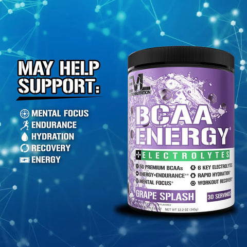 EVLution Nutrition, BCAA Energy Plus Electrolytes (Beta Alanine+Taurine)