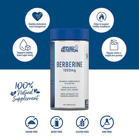 Applied Nutrition Berberine capsules 1000mg x 60 Caps
