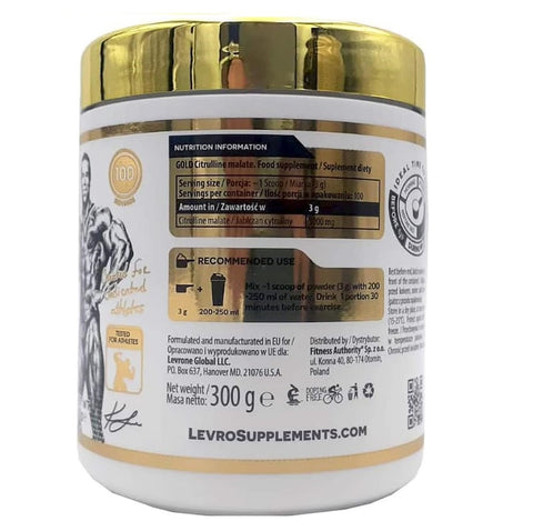 Kevin Levrone Gold Citrulline Malate 300 Gram - 100 Servis 3 gr