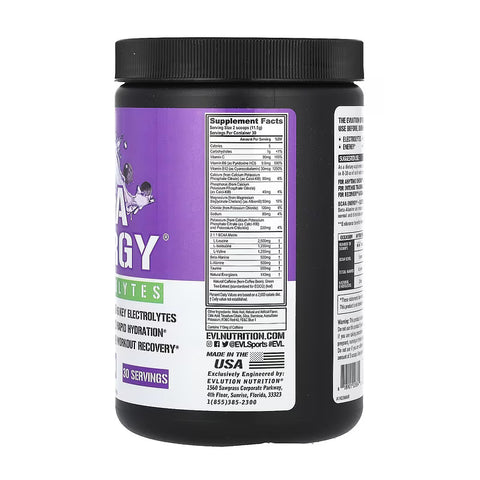 EVLution Nutrition, BCAA Energy Plus Electrolytes (Beta Alanine+Taurine)