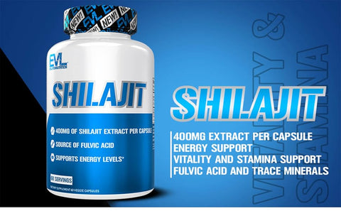 EVLution Nutrition Shilajit 60 Vegetarian Capsules