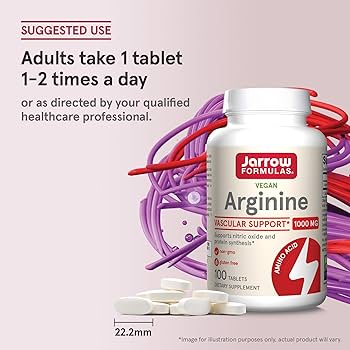 Jarrow Arginine Arjinin 1000 mg 100 Tablets