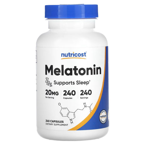 Nutricost Melatonin Sleep support 20 Mg 240 Tablet