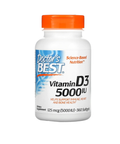 Doctor’s Best Vitamin D3 125 Mcg 5,000’Ii 360 Softgels