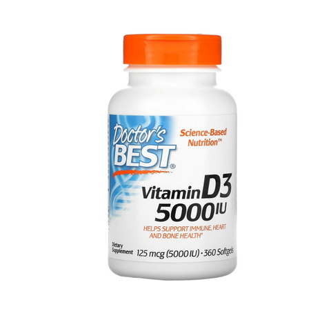 Doctor’s Best Vitamin D3 125 Mcg 5,000’Ii 360 Softgels