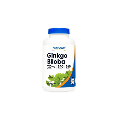 Nutricost Ginkgo Biloba (Desteği + Kan dolaşımı + Hafıza desteği)120 mg 240 Capsules