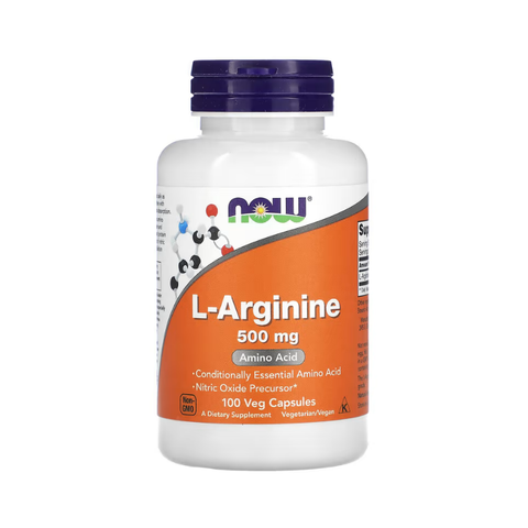 Now l arginine Arjinin 500 mg 100 caps