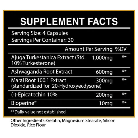 CENTURİON LABZ Turkovar (Turkesteron + Ashwagandha + Ecdysterone) 120 KAPSÜL