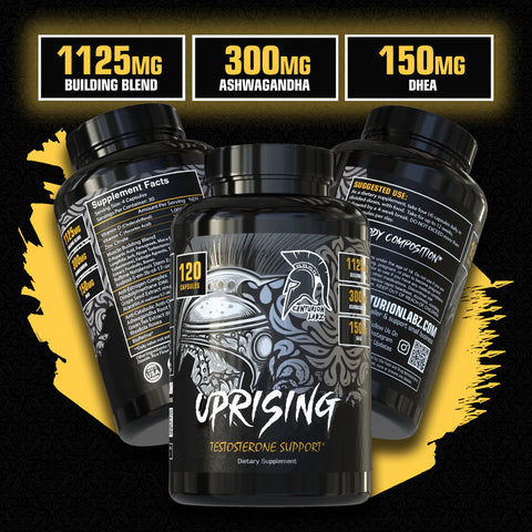 CENTURİON LABZ Uprising Testosterone Testo Booster (Daa Aspartic Acid+Dhea+Fenugreek+Maca+Tongkat Alı+Fadogia Agrestis+Tribulus+Boron+Ashwagandha)