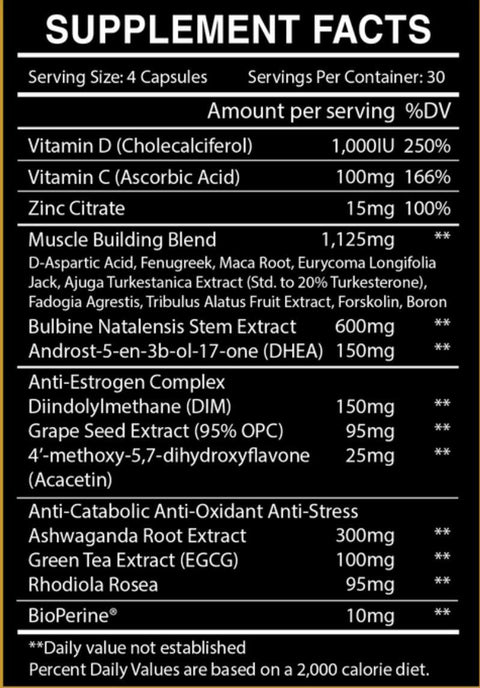 CENTURİON LABZ Uprising Testosterone Testo Booster (Daa Aspartic Acid+Dhea+Fenugreek+Maca+Tongkat Alı+Fadogia Agrestis+Tribulus+Boron+Ashwagandha)