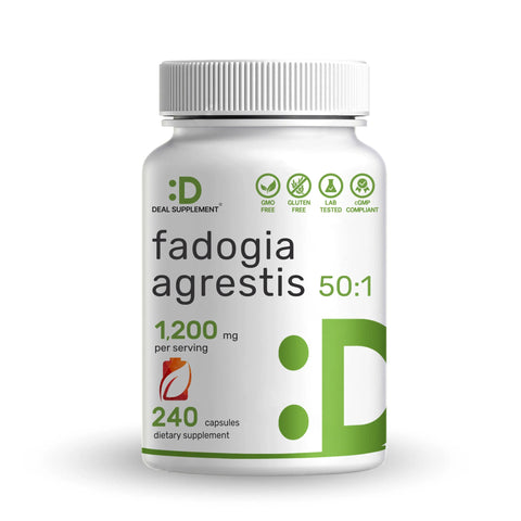 Deal Supplement Fadogia Agrestis Extract 1200mg Per Serving, 240 Capsules