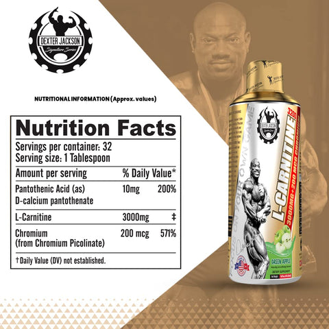 Dexter Jackson Gold Series L-Carnitine Fat Burner 3200  - 50 SERVİS