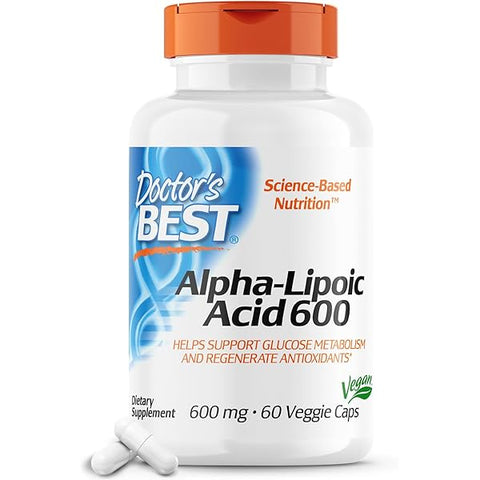 Doctor's Best Alpha-Lipoic Acid 600 600 mg 60 Veggie Caps