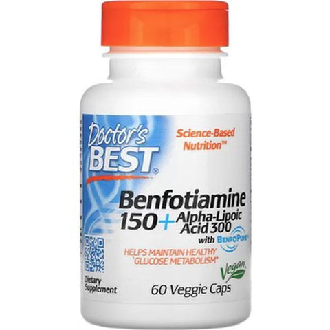 Doctor’s Best Doctor’s Best Benfotiamine 150 + Alpha Lipoic Acid 300 60 Veggie Capsul