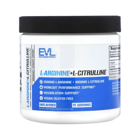 EVLution Nutrition L-Arginine l-Citrulline Unflavored