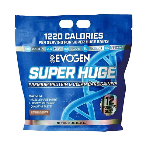 Evogen Powder Super Huge Protein Mass Gainer Pack 5.44 kg - Çikolata