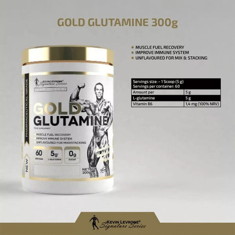 Kevin LEVRONE GOLD GLUTAMİNE 300 g - 5 gram 60 servis