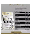 Kevin Levrone Gold Lean Mass Gainer 6kg