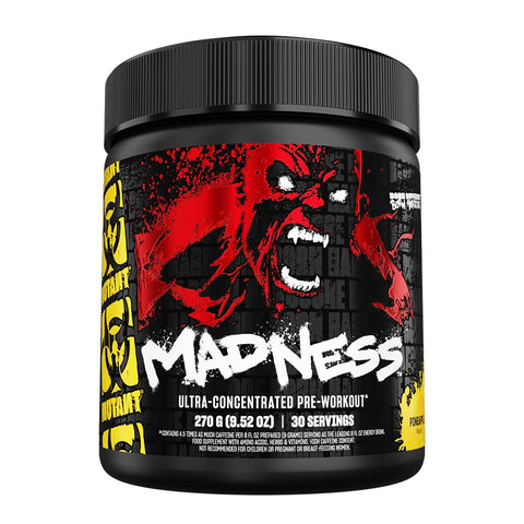 Mutant Madness PreWorkout Powder Supplement Performance Pump 30