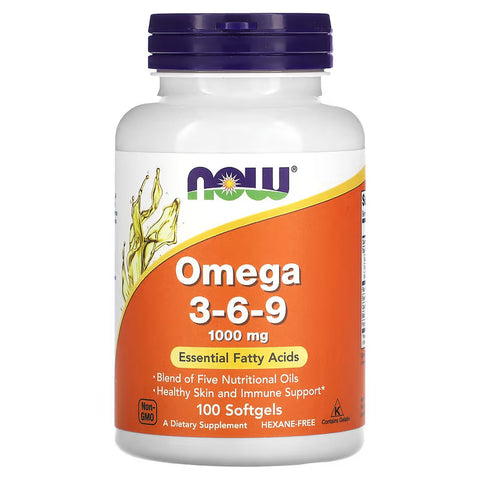 NOW Omega 3 - 3-6-9 1,000 mg 100 Softgel