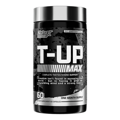 Nutrex T-Up Max Testo Booster 60 Caps Tribulus+Fenugreek+Maca+Tongkat Ali+Ksm66 Ashwagandha