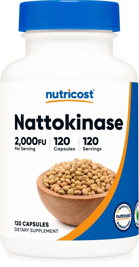 Nutricost Nattokinase 2,000 Fu 120 Capsules