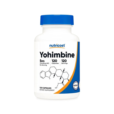 Nutricost Yohimbine Fat Burner Bitkisel Yağ yakıcı Hcl 5 mg 120 Caps