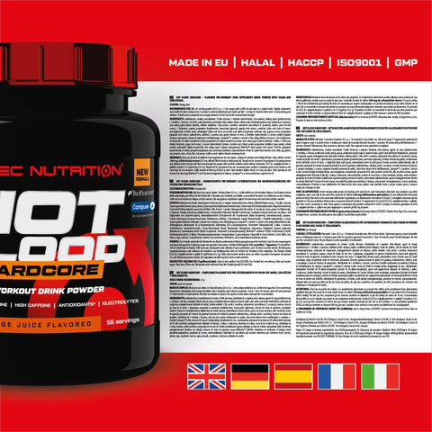 Scitec Nutrition Hot Blood Hardcore Pump Preworkout (700 gr.) - 56 servis