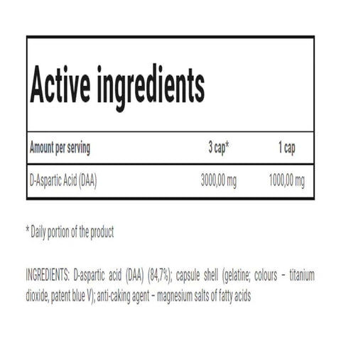 TREC Nutrition DAA Aspartic Acid Ultra - 120 Capsul