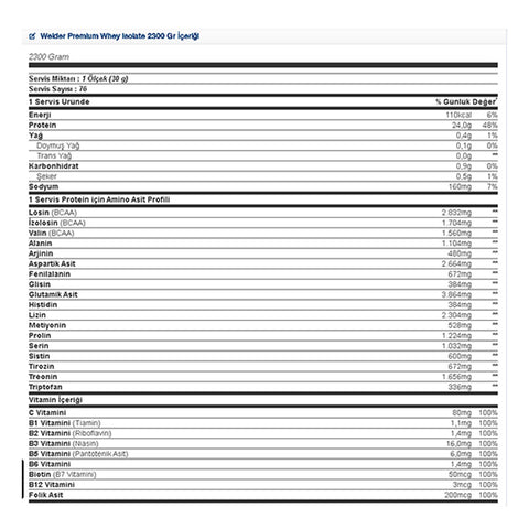 Weider Premium Whey Isolate 2300 Gr