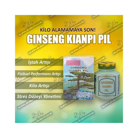 Wisdom Ginseng Kianpi Pil En İyi Doğal Kilo Alımı 60 Kapsül