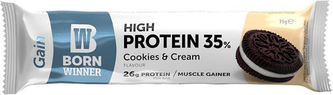 BORN WINNER Gain Protein Bar Box / 12 x 75 g