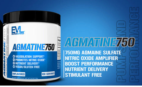 EVLution Nutrition Agmatine Nitric Oxide 750 Mg 100 Servis