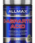 Allmax Daa D-Aspartic Acid (Daa) 100 Grams 32 Servis