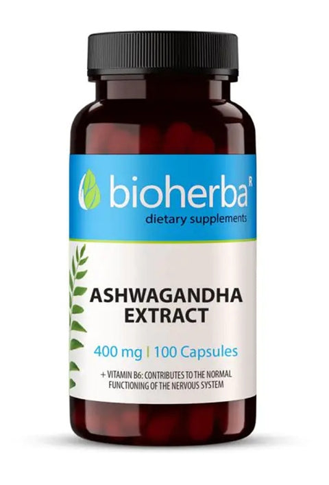 BİOHERBA ASHWAGANDHA EXTRACT B6 400 mg 100 Capsul