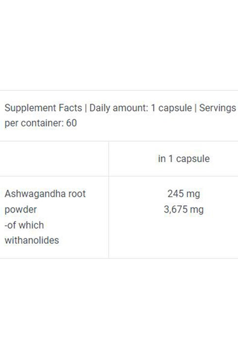 BiotechUSA Ashwagandha 60 Kapsül