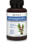 Biovea Ashwagandha 570mg 120 Vegetarian Tablets