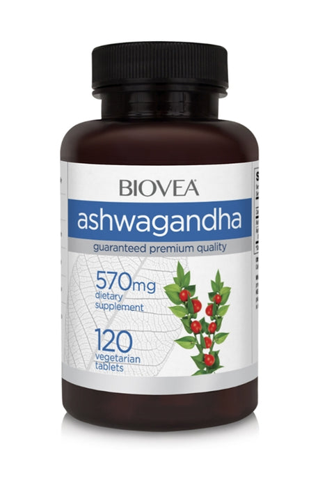 Biovea Ashwagandha 570mg 120 Vegetarian Tablets