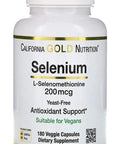 California Gold Nutrition Selenium Yeast-Free 200 mcg 180 Veggie C