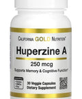 California Gold Nutrition Huperzine A 250 mcg 30 Veggie Capsules