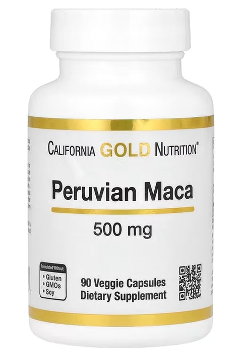 California Gold Nutrition Peruvian Maca 500 mg 90 kapsül