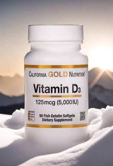 California Gold Nutrition Vitamin D3 VİTAMİN 125 mcg 5,000 IU 90 Fish