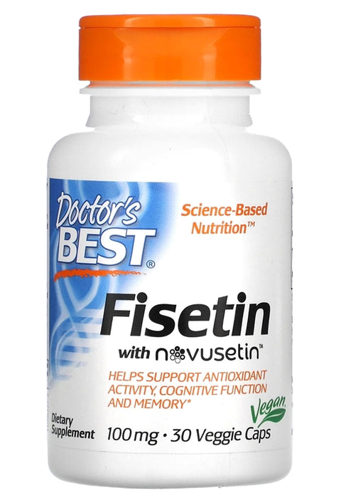 Doctors Best Fisetin with Novusetin 100 mg 30 Veggie Caps