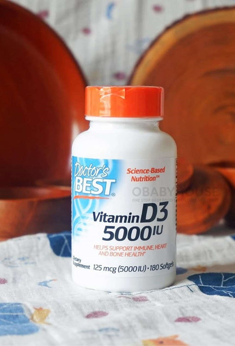 Doctors Best Vitamin D3 125 Mcg 5000 180 Softgels