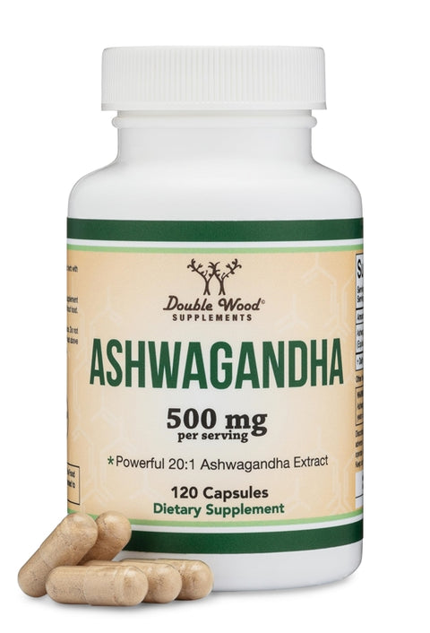 DOUBLE WOOD Ashwagandha - 120 500 mg capsul