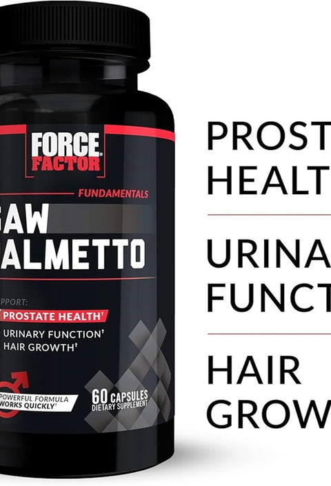 Force Factor Fundamentals Saw Palmetto 610 mg 60 Capsules