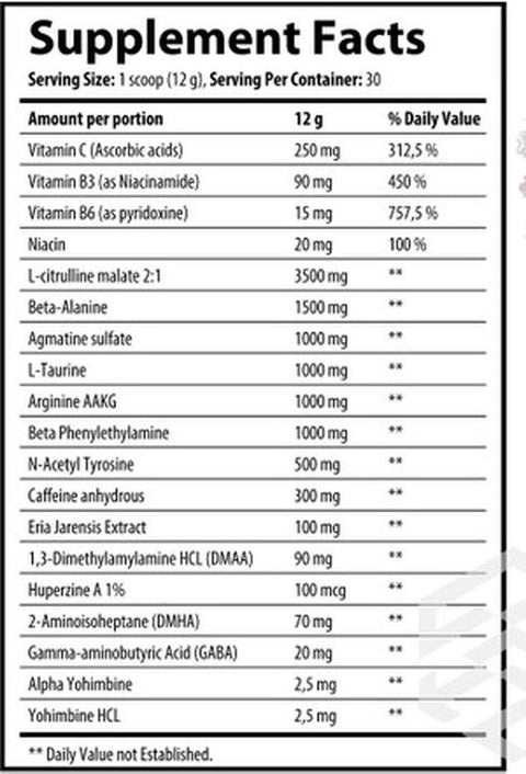 Gymlabs Nutrition Gun Powder Pump Preworkout