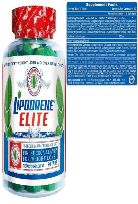 Hi-Tech Pharma Lipodrene Hardcore Elite Fat Burner 90 Tablet