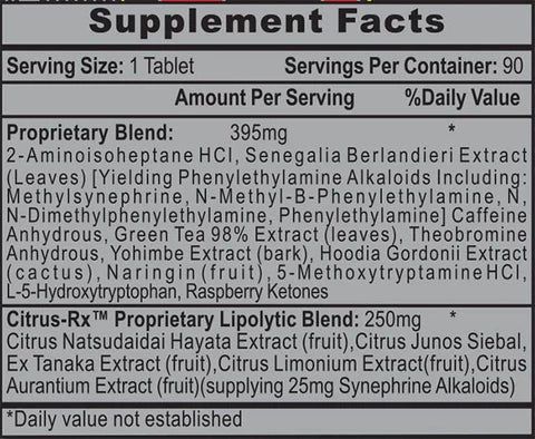 Hi-Tech Pharmaceuticals Lipodrene® Xtreme DMHA – Synephirine 90 Tablet